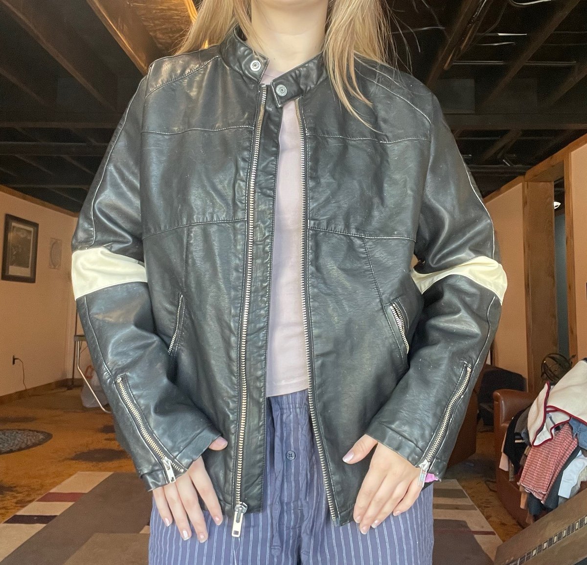 NWT Free People Leather Jacket