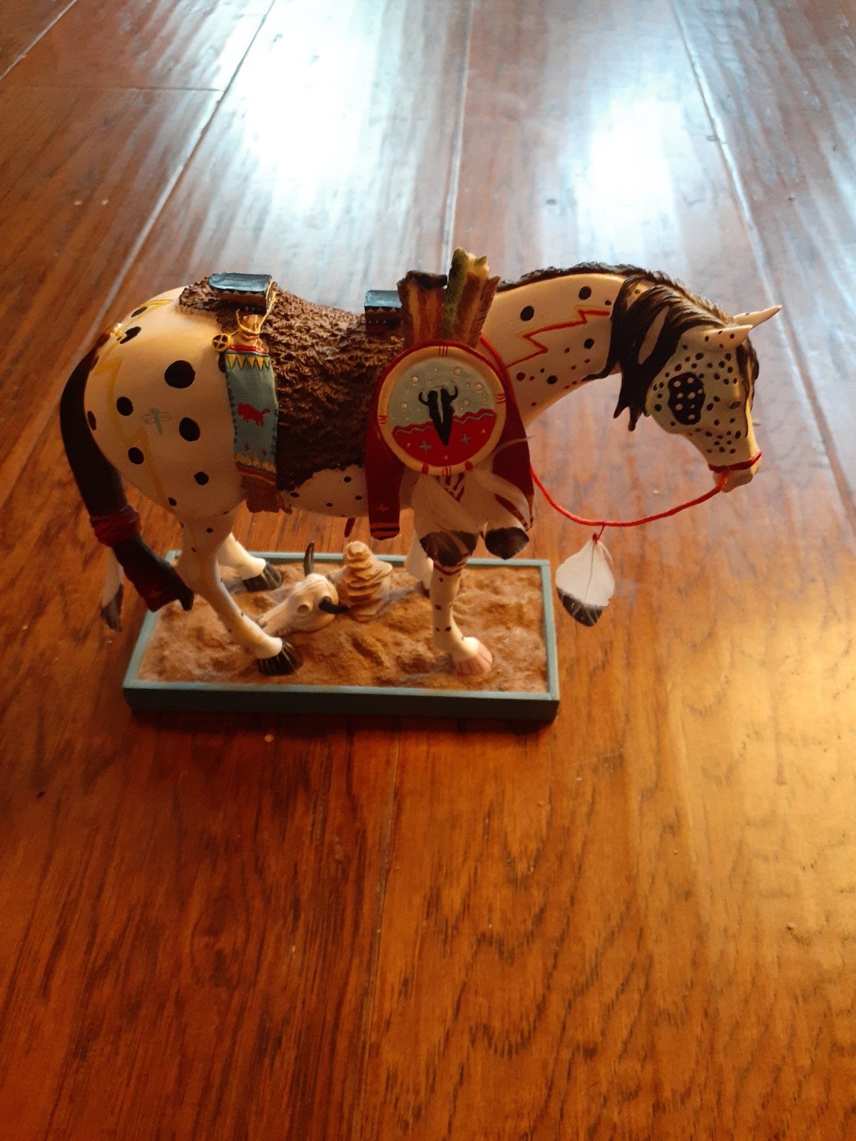 EXQUISITE THE TRAIL OF PAINTED PONIES #1452 7 WAR PONY Sculpture