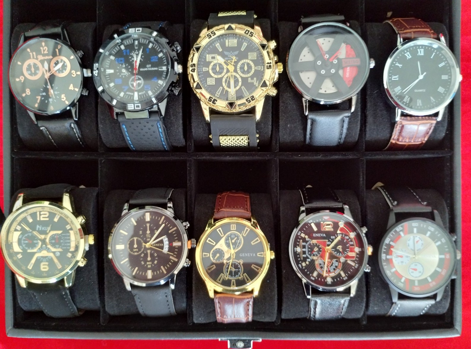 10 Brand New mens watches All brand new, unused and working.