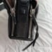AllSaints Crossbody Bag Black Pebbled Leather Fringe And Studs