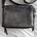 AllSaints Crossbody Bag Black Pebbled Leather Fringe And Studs