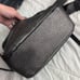 AllSaints Crossbody Bag Black Pebbled Leather Fringe And Studs