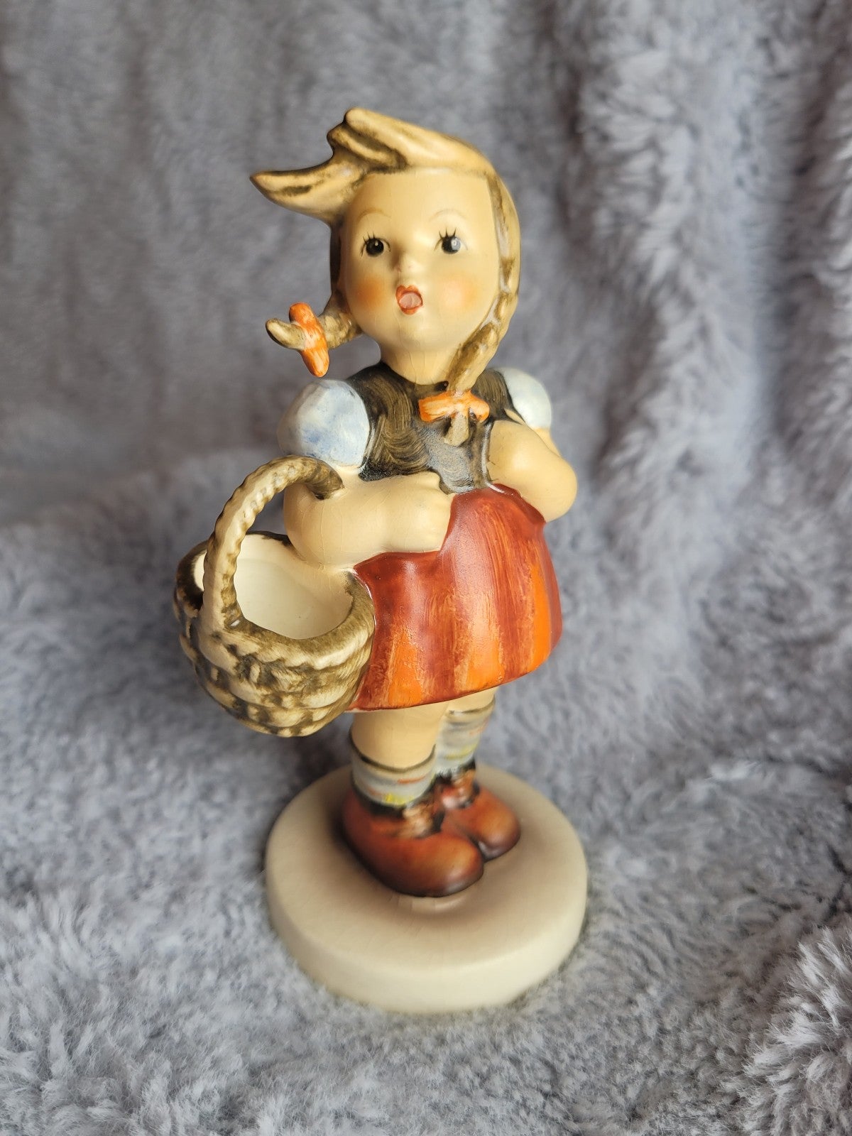 Authentic Goebel Hummel Figurine Little Shopper