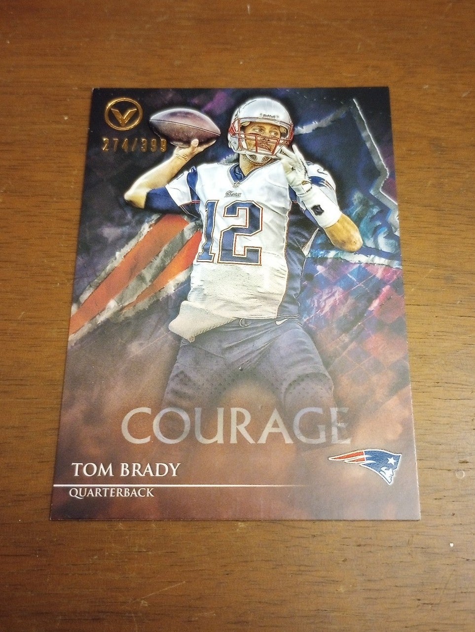 14 Tom Brady #/399 SP Topps valor insert card #80 EX/NM condition