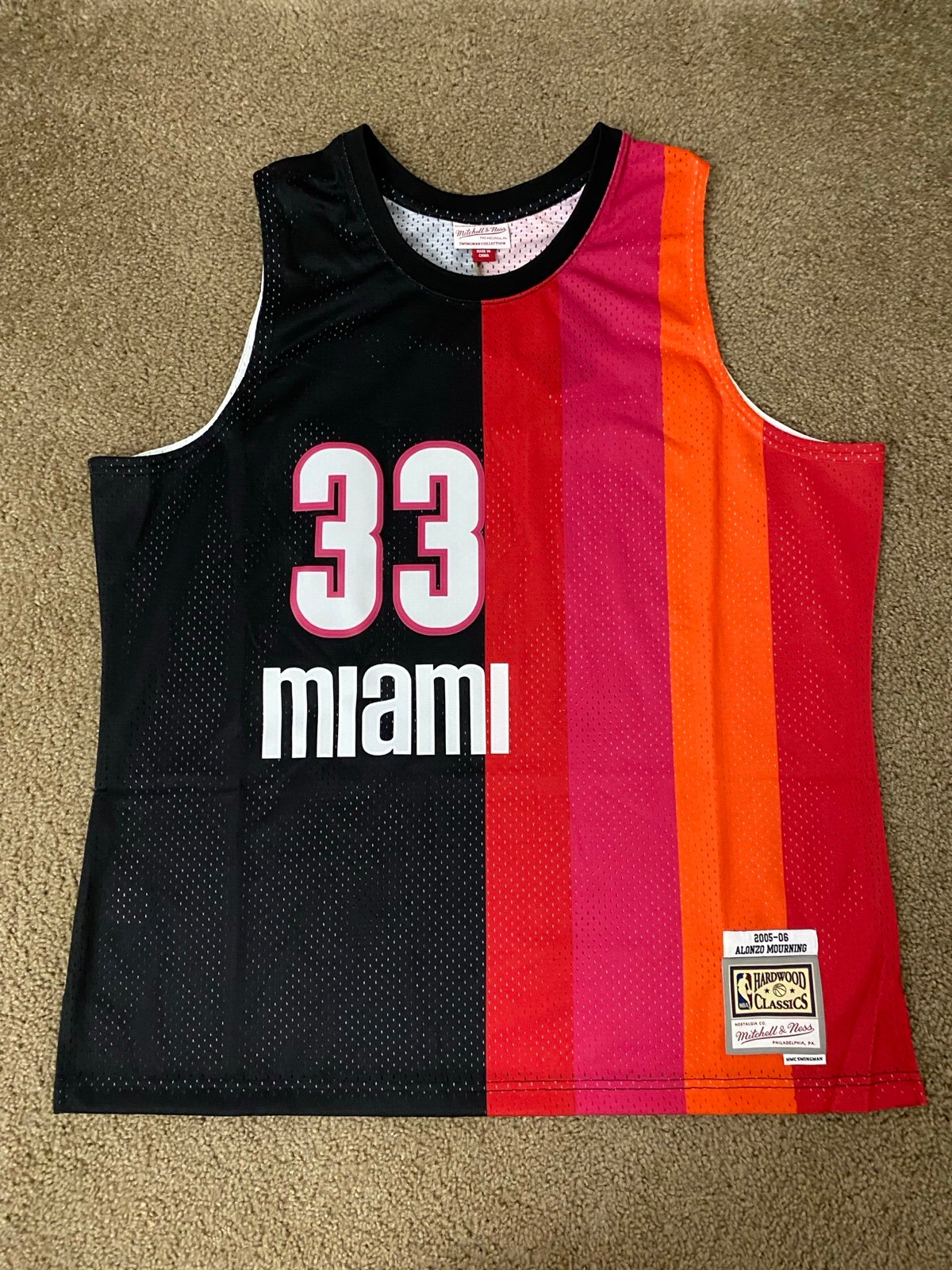 Mitchell & Ness NBA Miami Heat Alonzo Mourning 2005-06 Edition Men’s Size 2XL