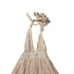 Beach Bunny Womens Small Halter Style Coverup Dress Cream V Neck Lined NWT