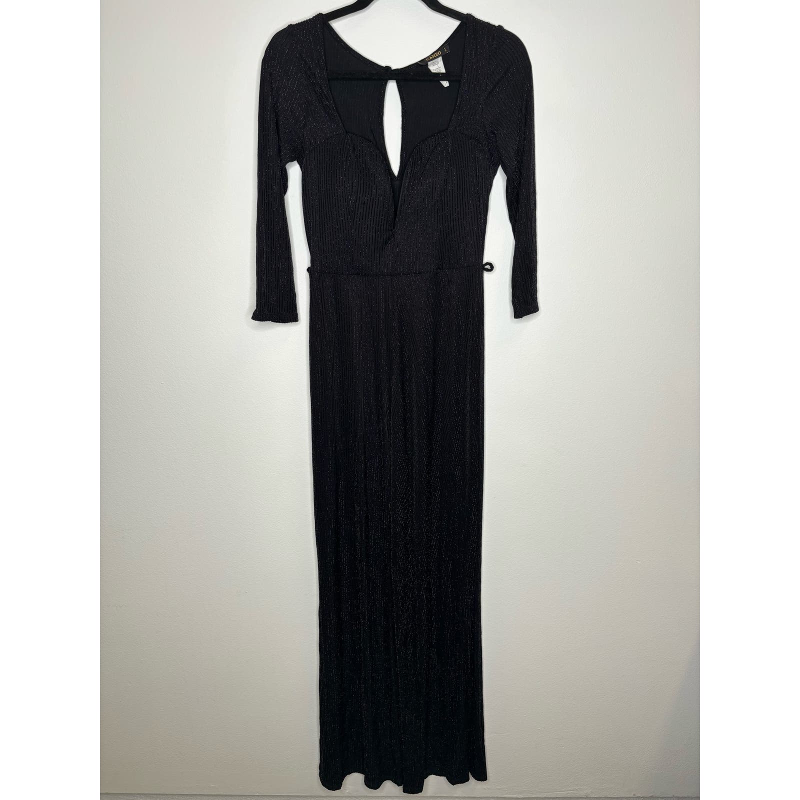 Cameo Black Sparkle Jumpsuit - Size Medium