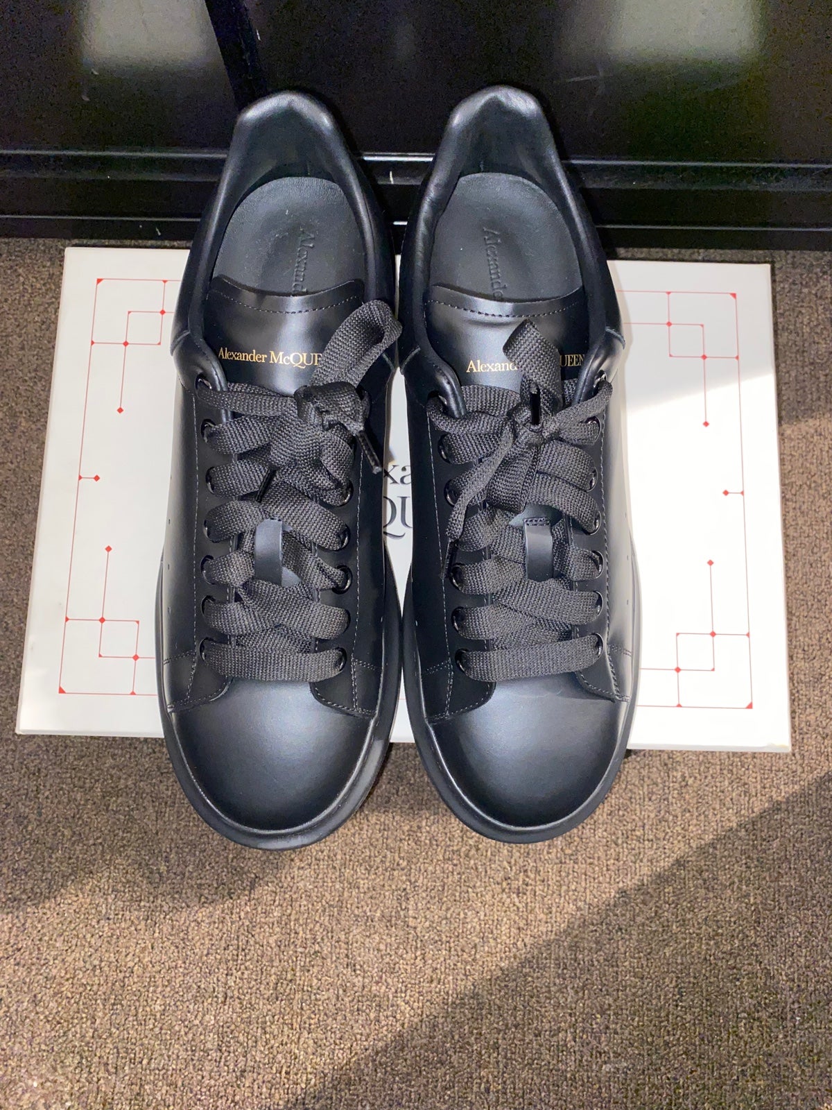 Black Oversized Alexander McQueen Sneakers
