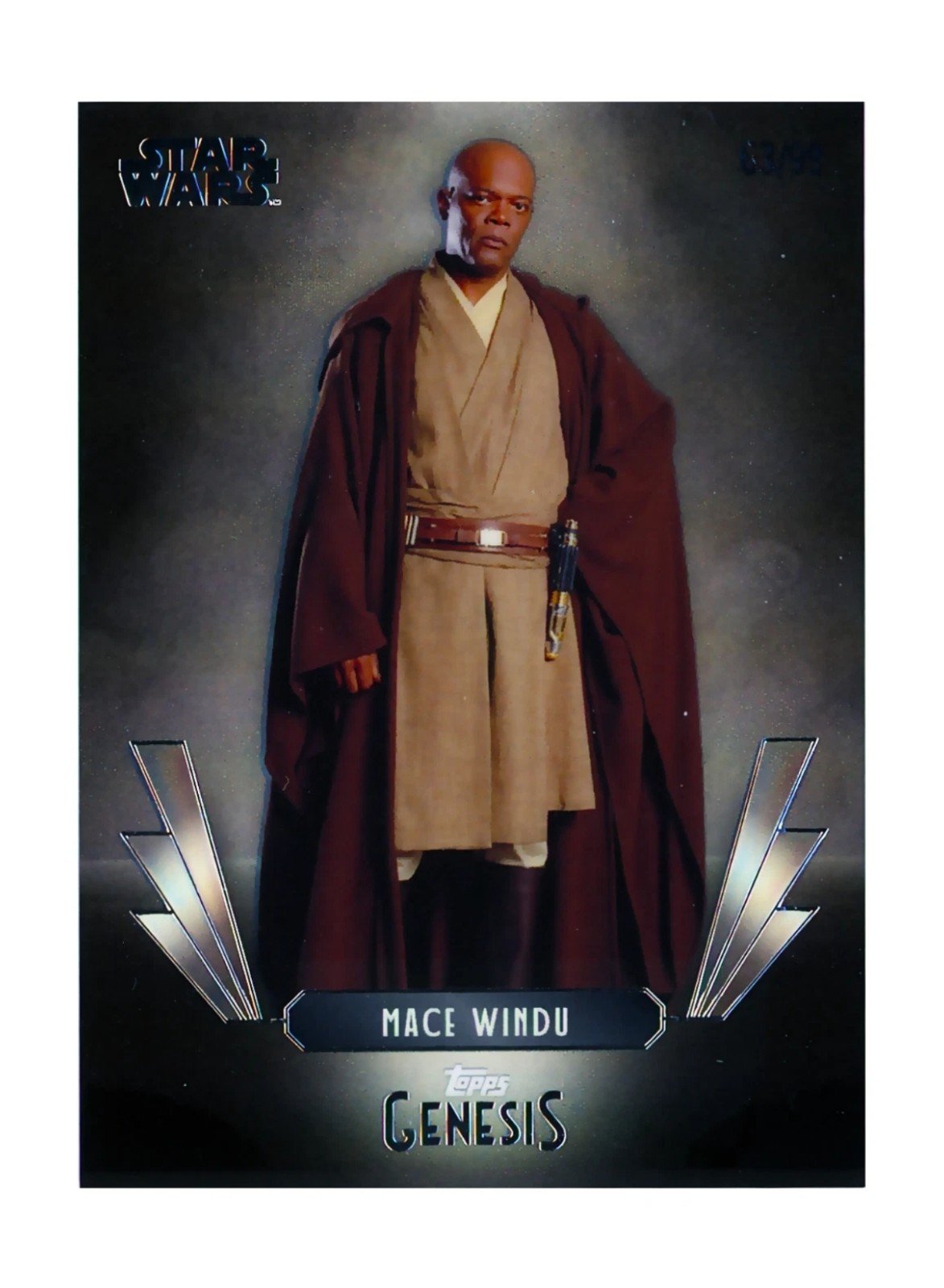 2025 Topps Genesis Disney Mace Windu #/ 99 Star Wars