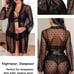 Black eyelash lace bodysuit lingerie