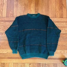 vintage etchings pattern sweater