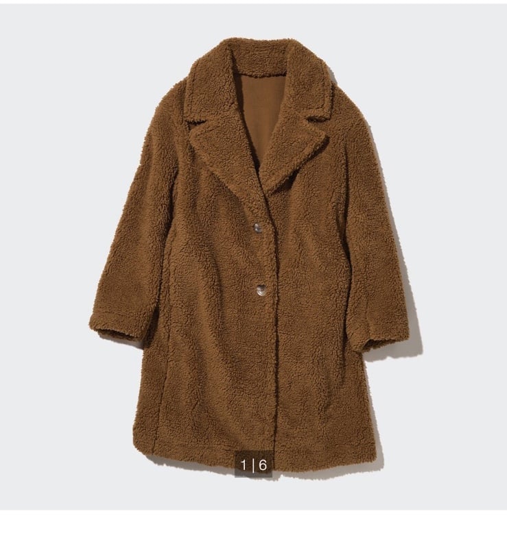 Uniqlo teddy coat NEW