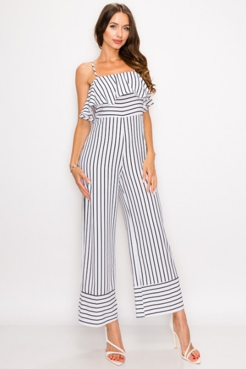 White Capri Pantsuit
