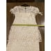 Vintage Cachet by Bari Protas Fringe Lace crochet Short Sleeve flapper Dress 5/6