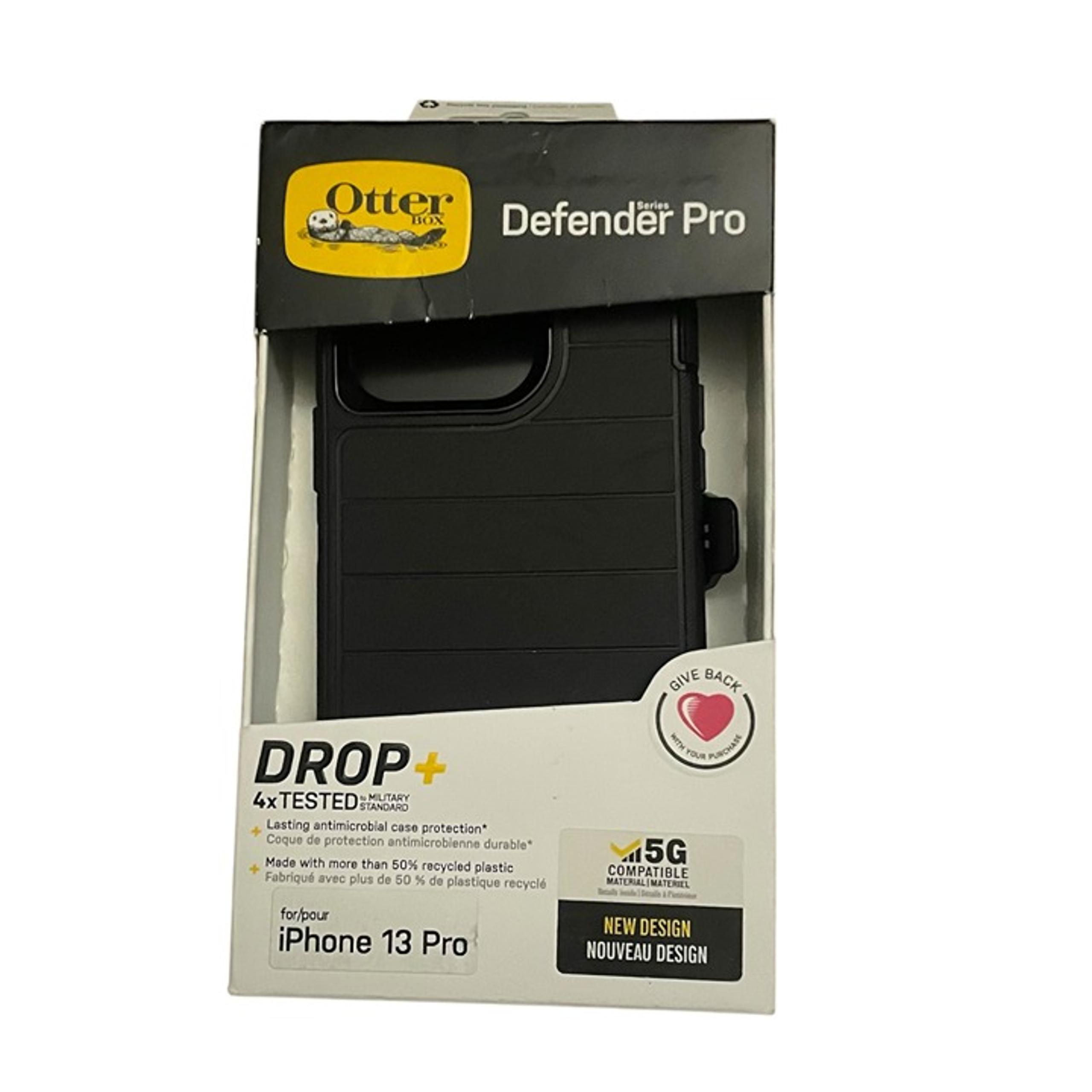 iPhone 13 Pro Otterbox Defender Pro Cell Phone Case Black