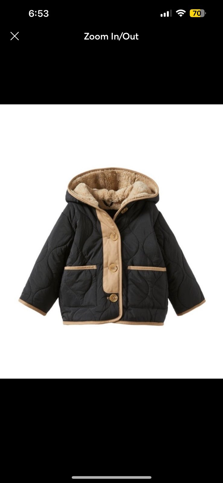 zara new jacket sz 12/18 m