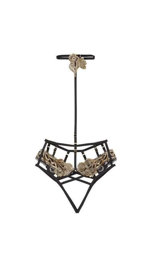 Victoria Secret- Bands of Lovers - Black & Gold Harness-L