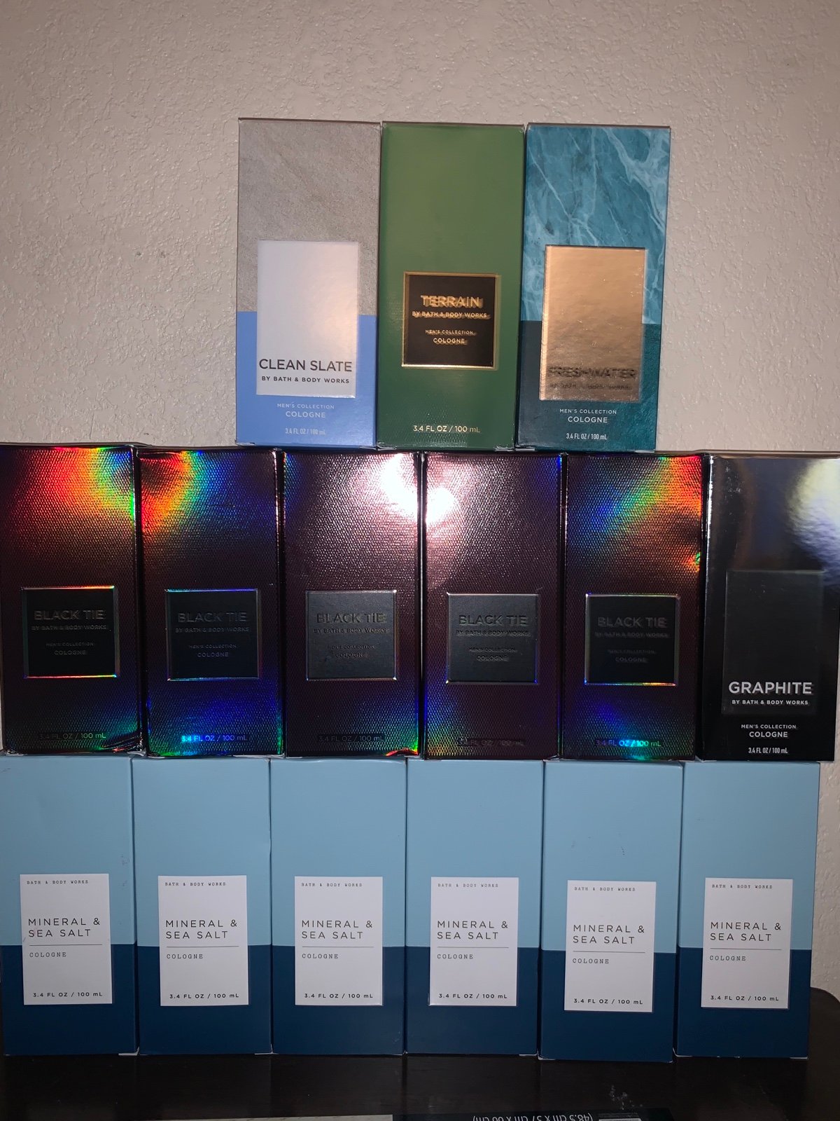 2 Bath and body works mesn collections stone cologne