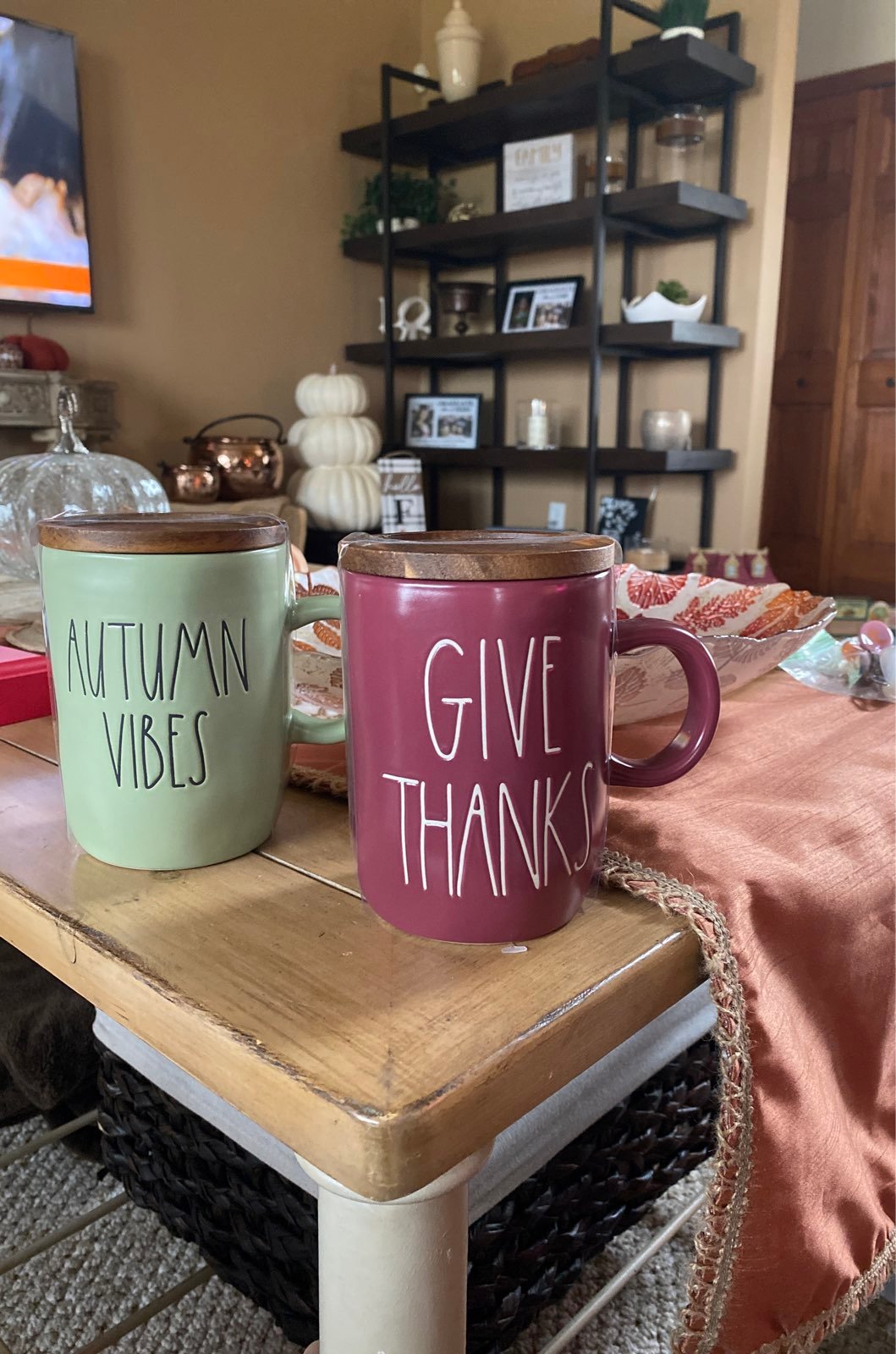 Rae Dunn Fall Mugs