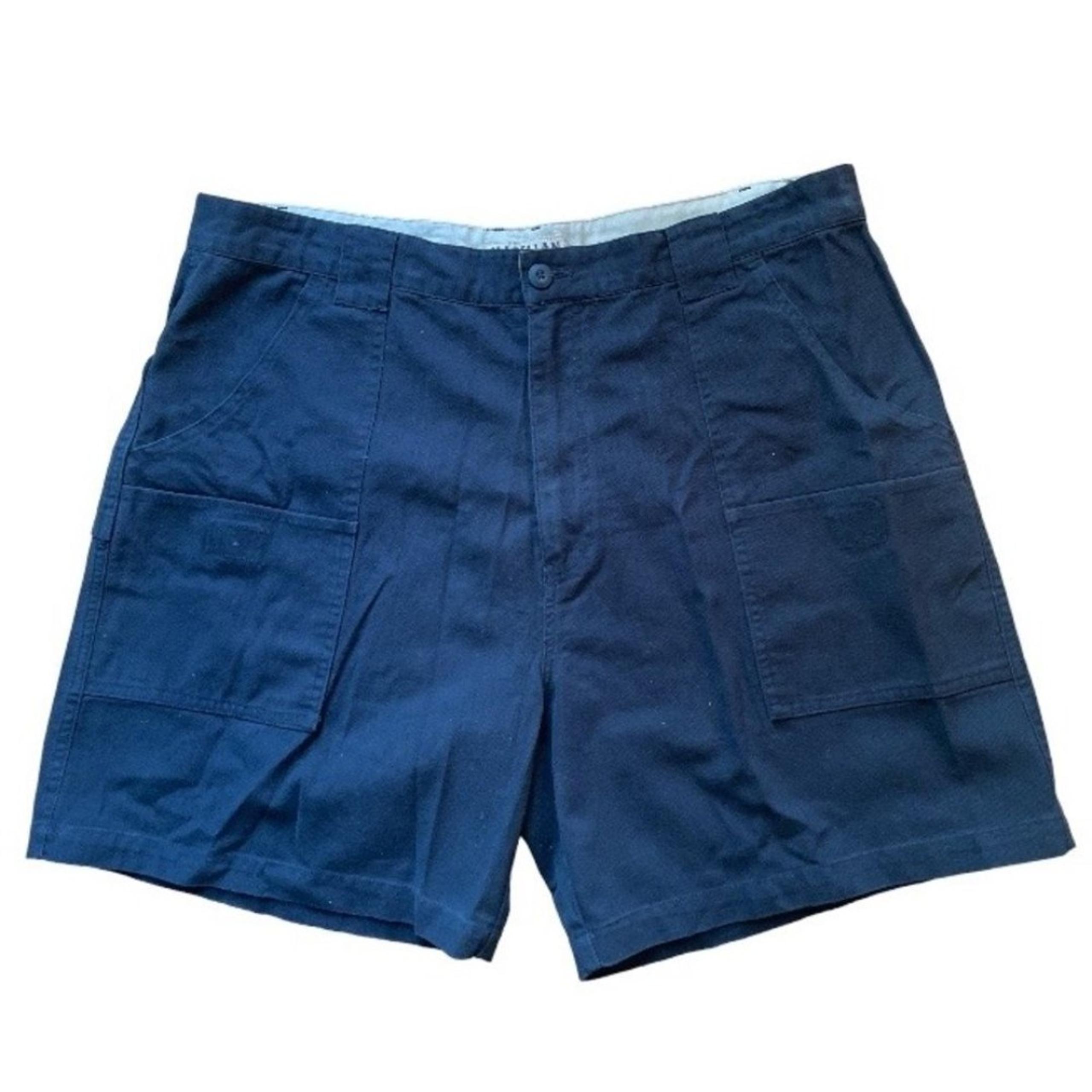 Magellan Outdoors men’s fishing short Size 40 Navy blue flat front pocket casual