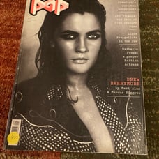 Pop magazine cover Drew Barrymore