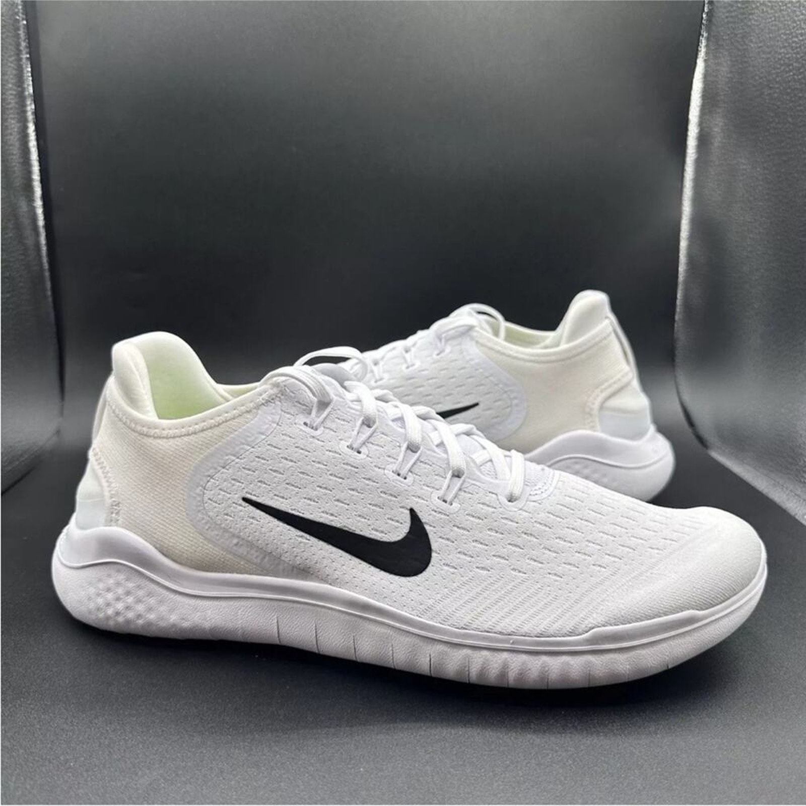 Nike Free RN 2018 Running Shoes White/Black (942836-100) Men's Size 10