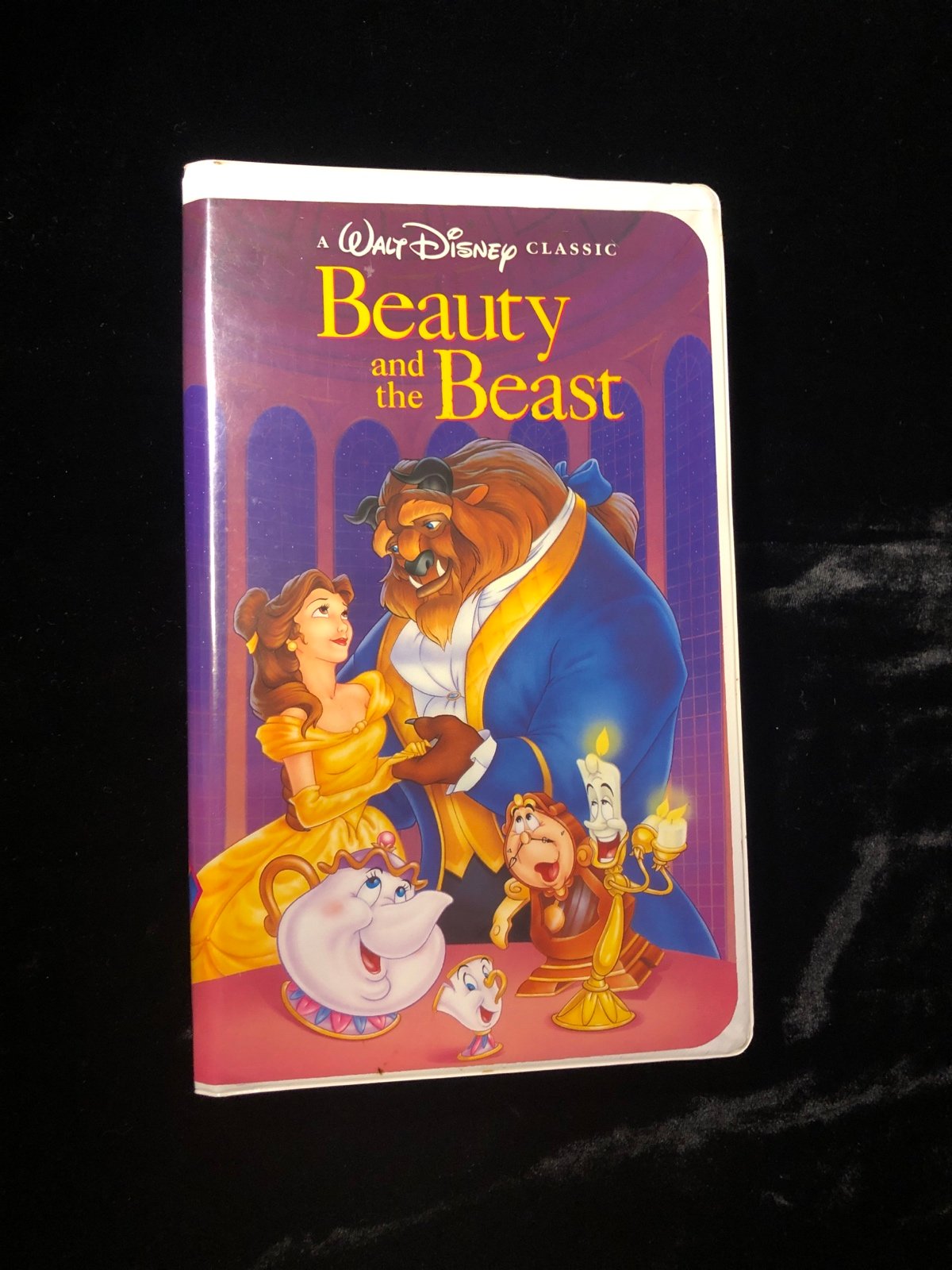 Beauty And The Beast Disney VHS Blk Diamond EC