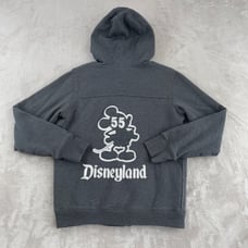 Disney Parks Disneyland Mickey Mouse Full Zip Faux Fur Lined Hoodie Women Medium