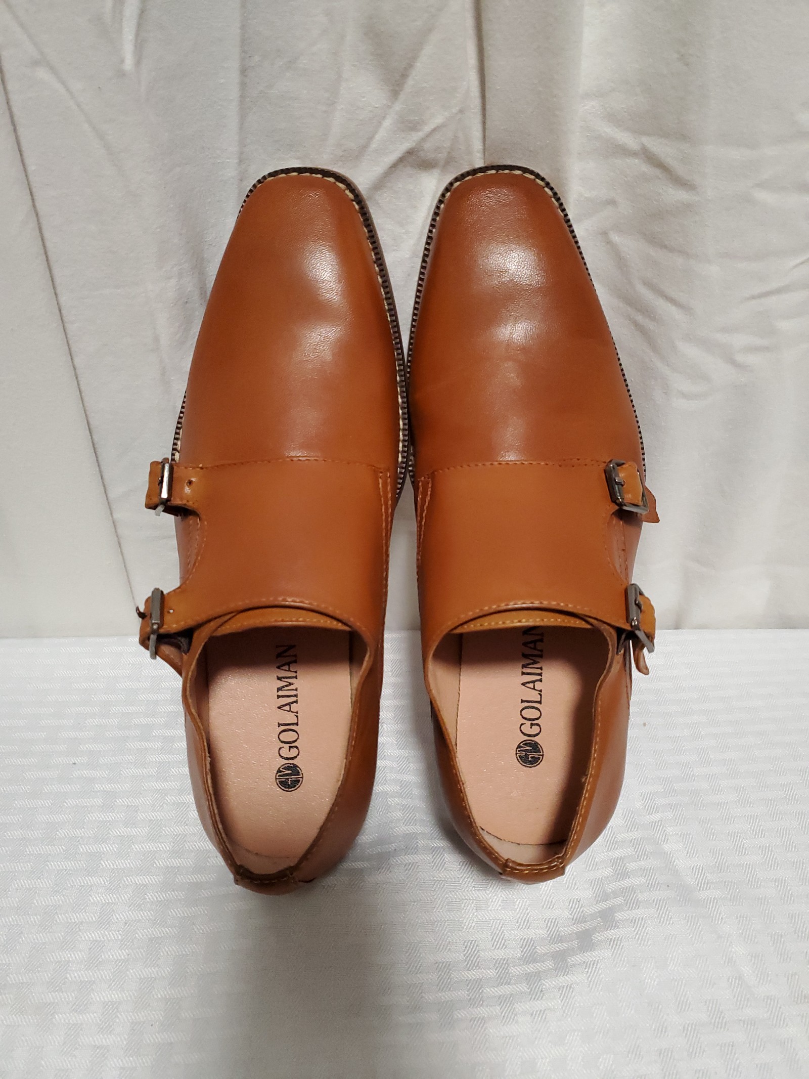 Golaiman Tan Dress shoes for Mens Size 7.5