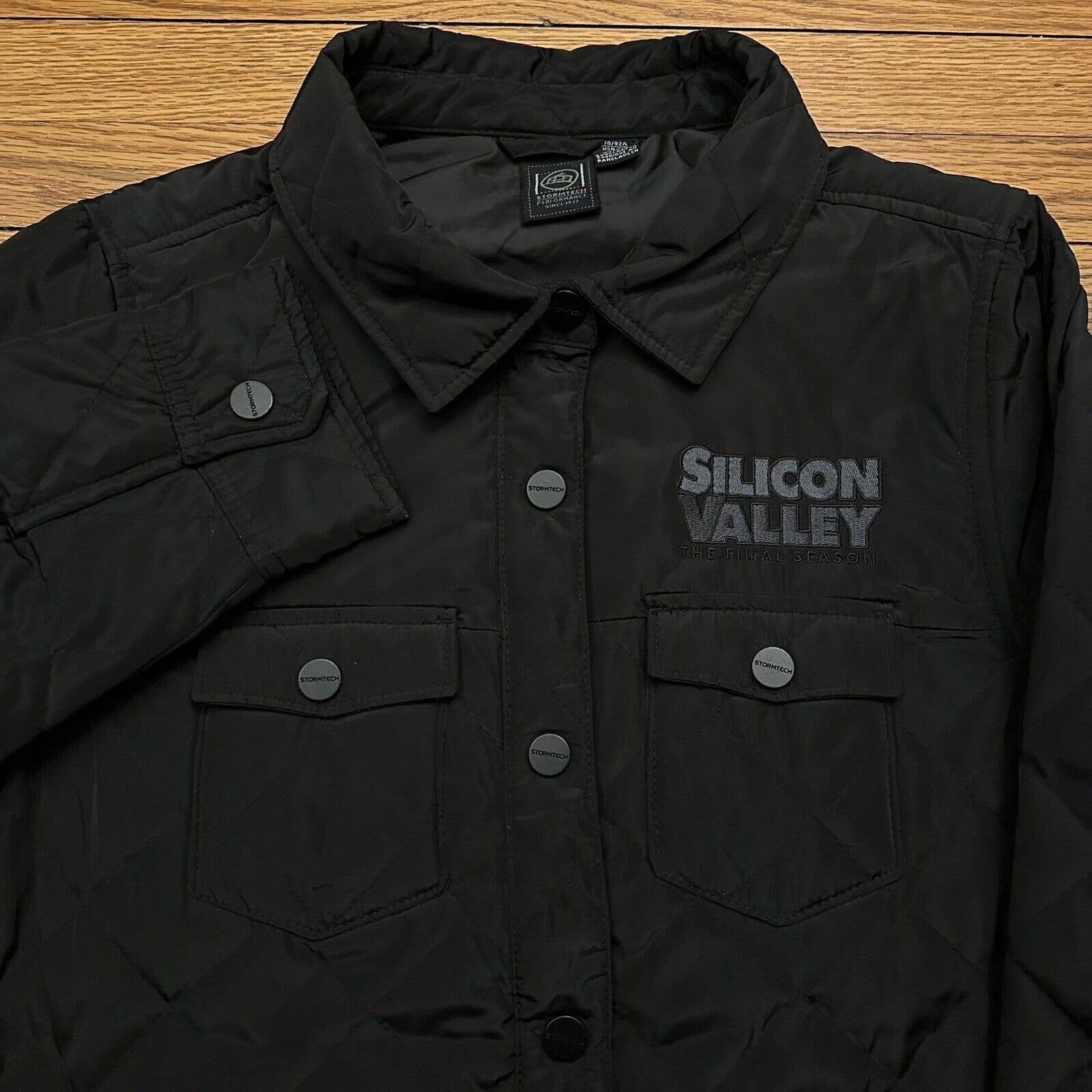 Silicon Valley HBO Cast & Crew The Final Season Quilted Jacket Large Women