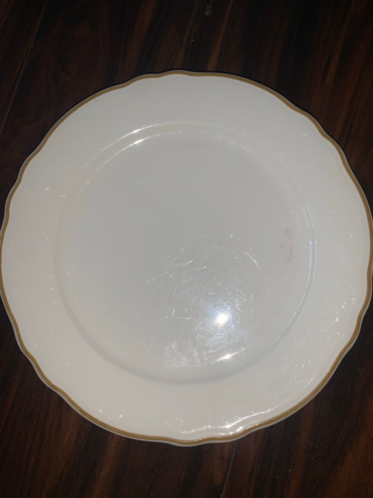 Vintage Homer Laughlin Scalloped Dinner Plate