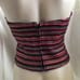 Cache Red & Black Striped Halter Top New 10