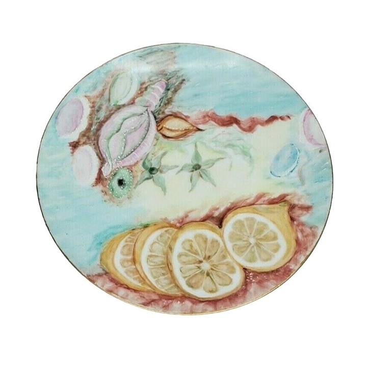 J & C Bavaria Plate Lemon Rare Design Bread Plate