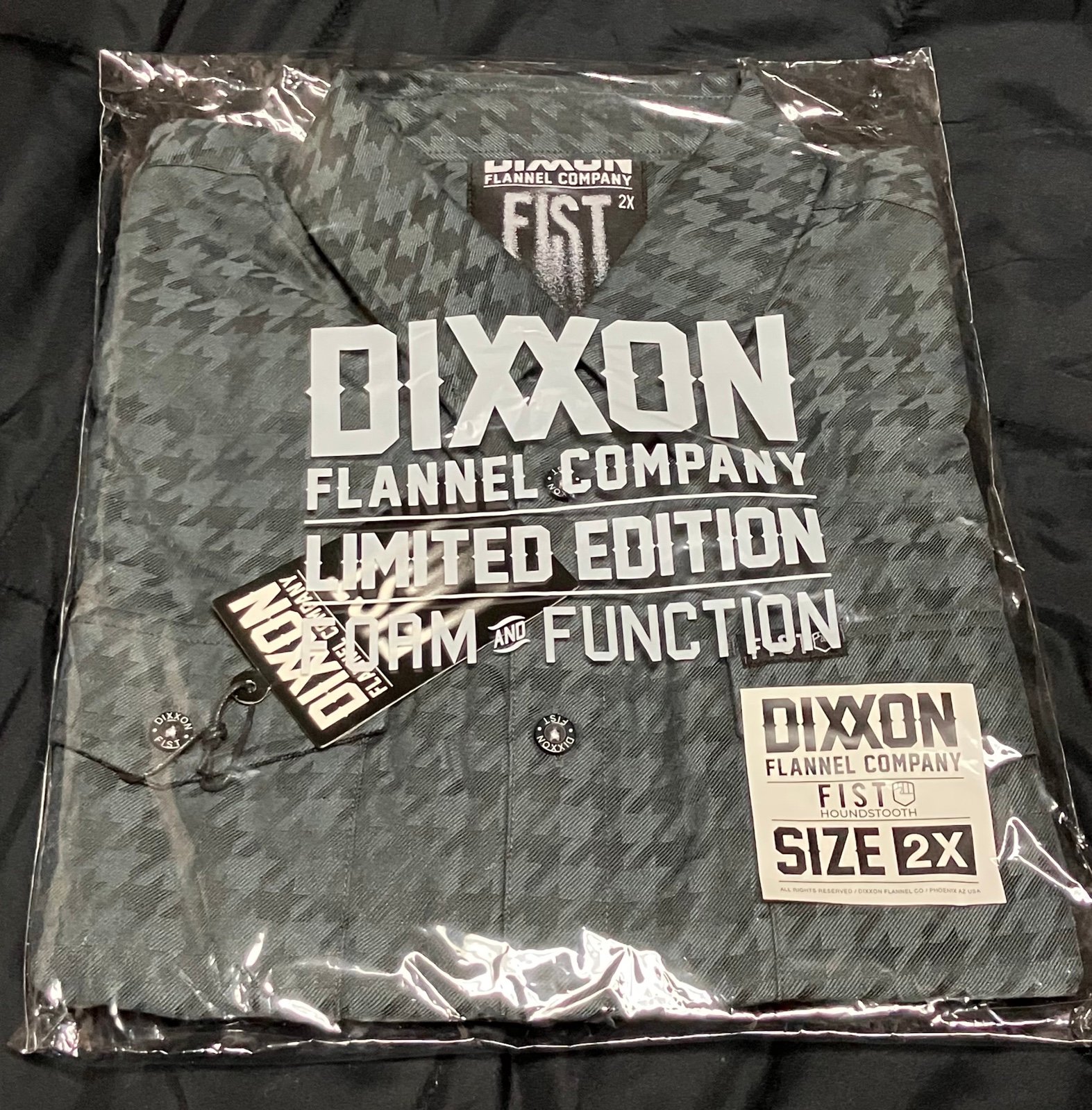 New DIXXON The FIST 3.0 Houndstooth Flannel Mens 2X BNIB