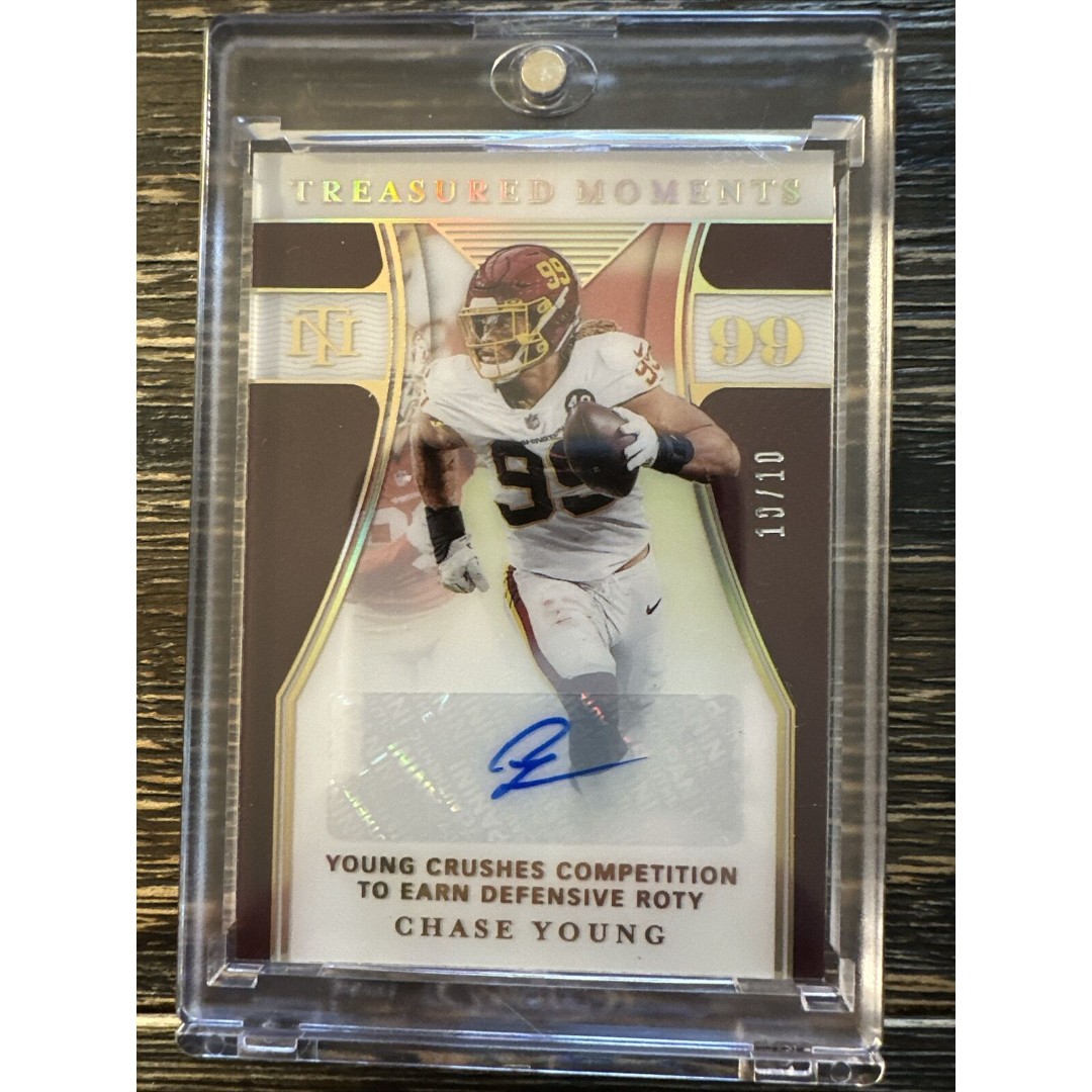 2021 National Treasures Chase Young Treasured Moments GOLD AUTO /10