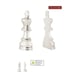 Silver Chess Pieces bookends