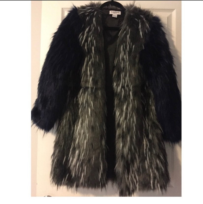 faux fur coat By Glamorous