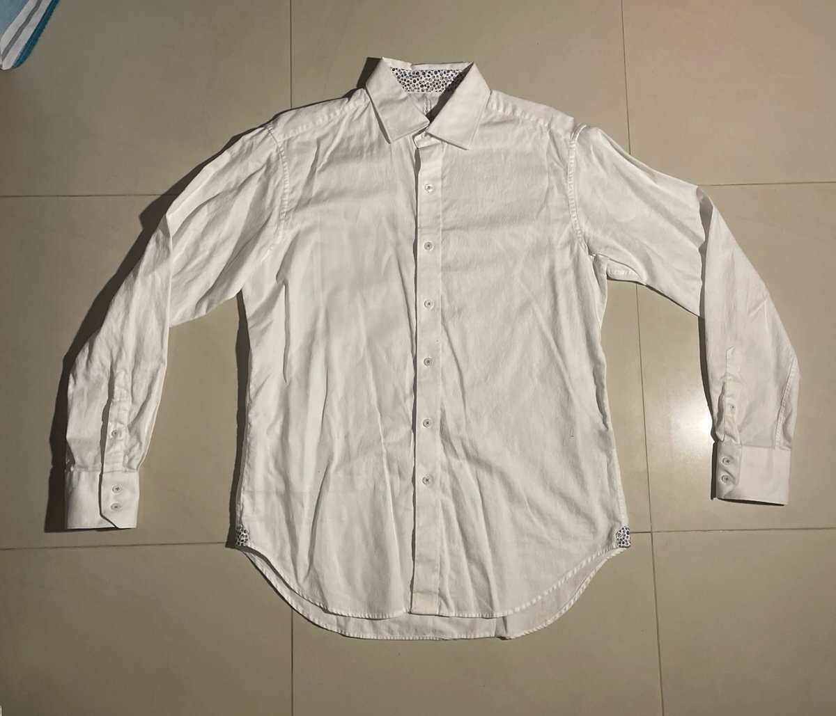 Robert Graham White Button Up Mens Size Medium