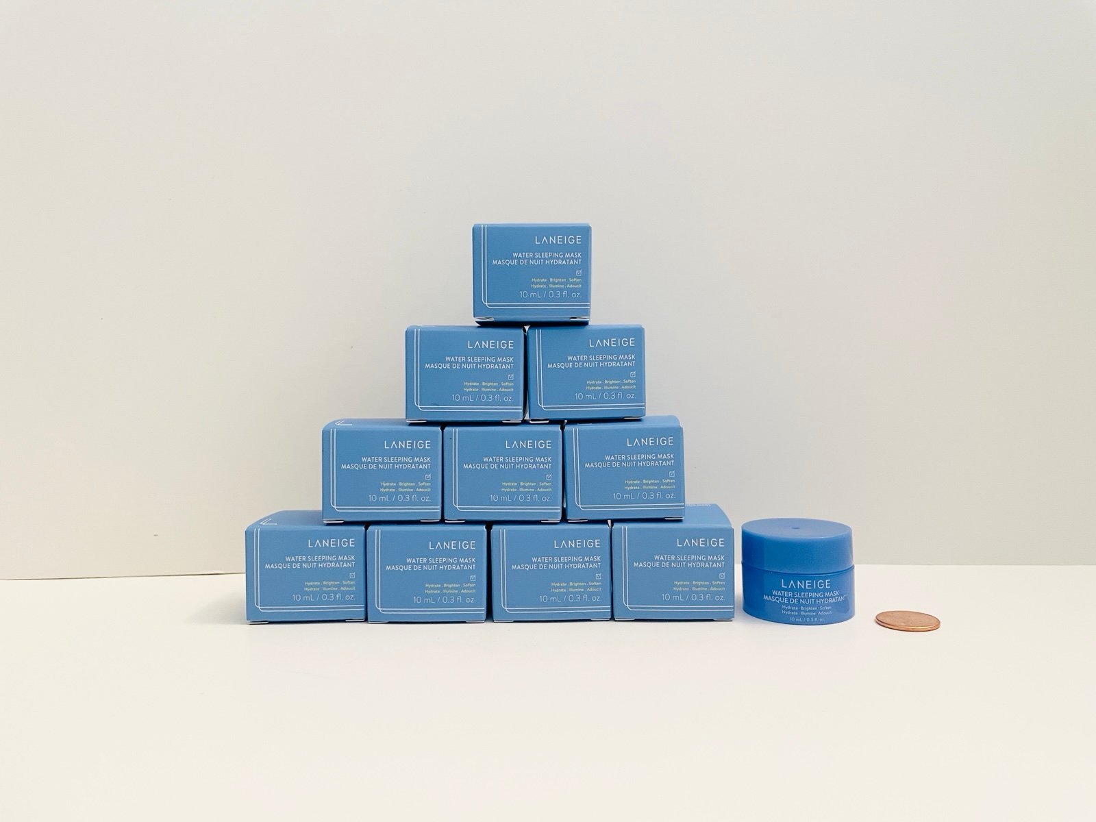 10 Laneige Water Sleeping Mask 10 mL 0.3 fl oz Travel Size Mini