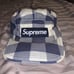 Supreme Checkered Camp Cap SS08