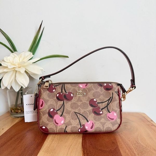 NWT Coach Nolita 19 In Signature Canvas With Cherry Print
