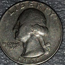 1965 quarter no mint mark.