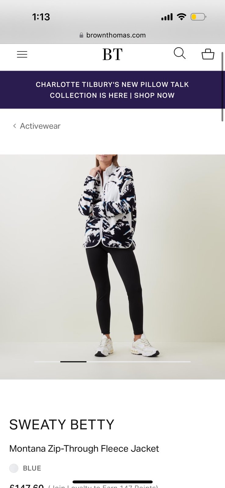Sweaty Betty Sherpa Jacket