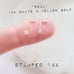 14K White Gold CZ Diamond L-Bend Stud Nose Ring, NWT