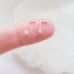 14K White Gold CZ Diamond L-Bend Stud Nose Ring, NWT