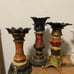 Lot of three candle holders