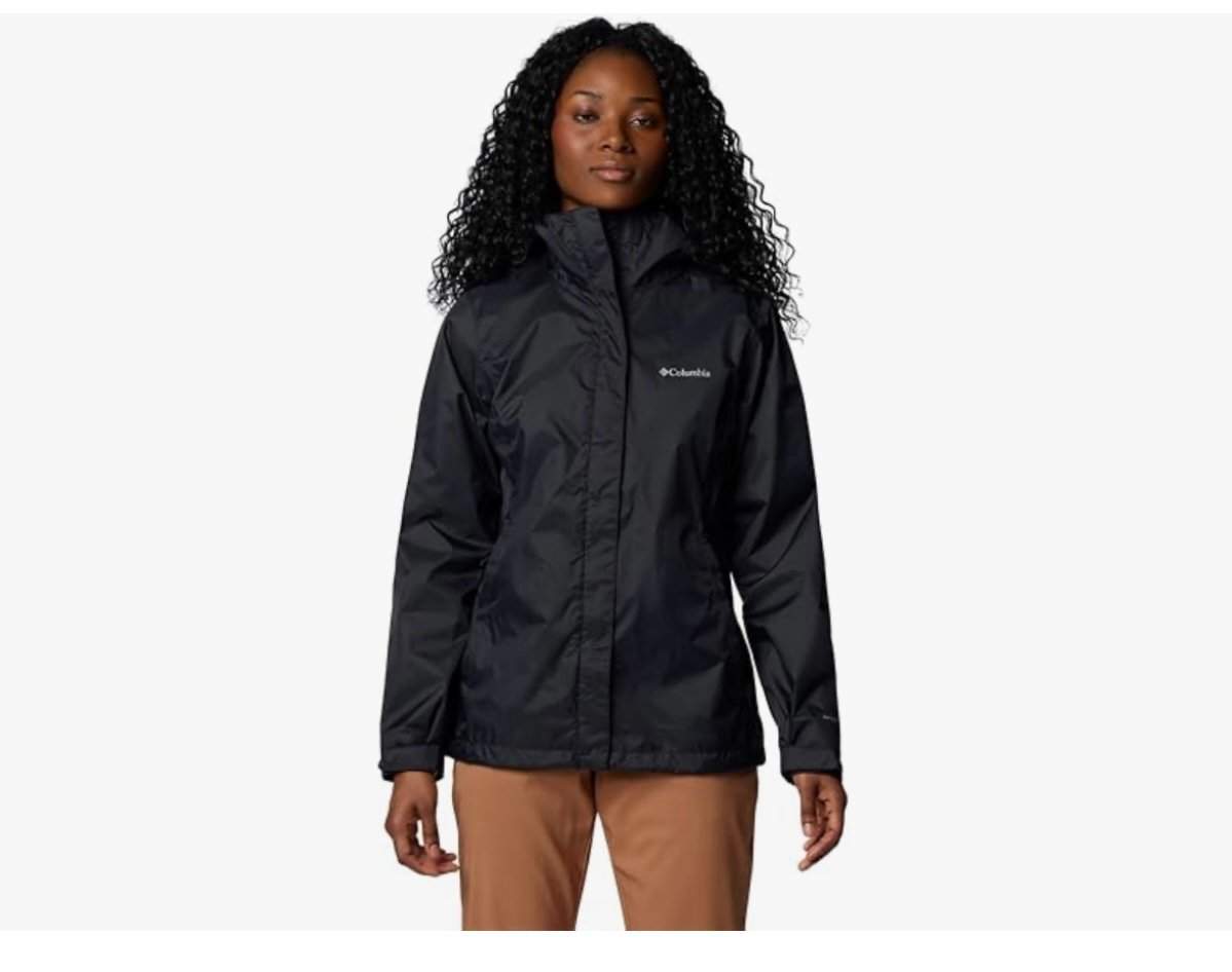 NEW WITH TAG Columbia Women's Black Size XS Arcadia II Rain Hooded Jacket