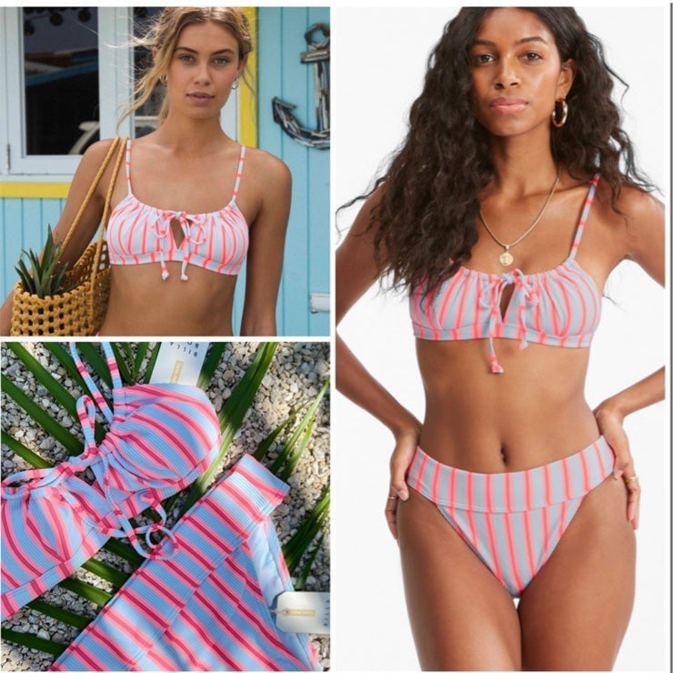 NEW BILLABONG Surf Stripe Coco Bikini 2 PIECE SET