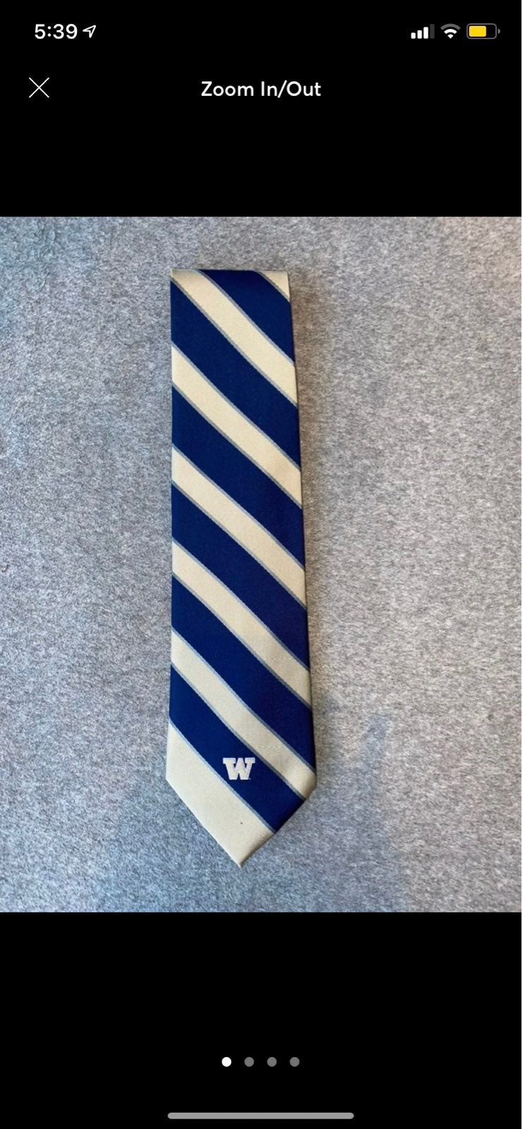 NWT UW Striped Tie