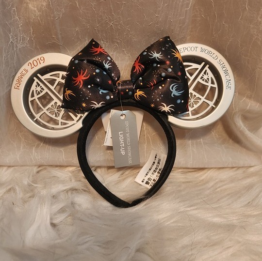 *NEW* Rare Epcot 2019 Farewell Light Up Headband / Ears